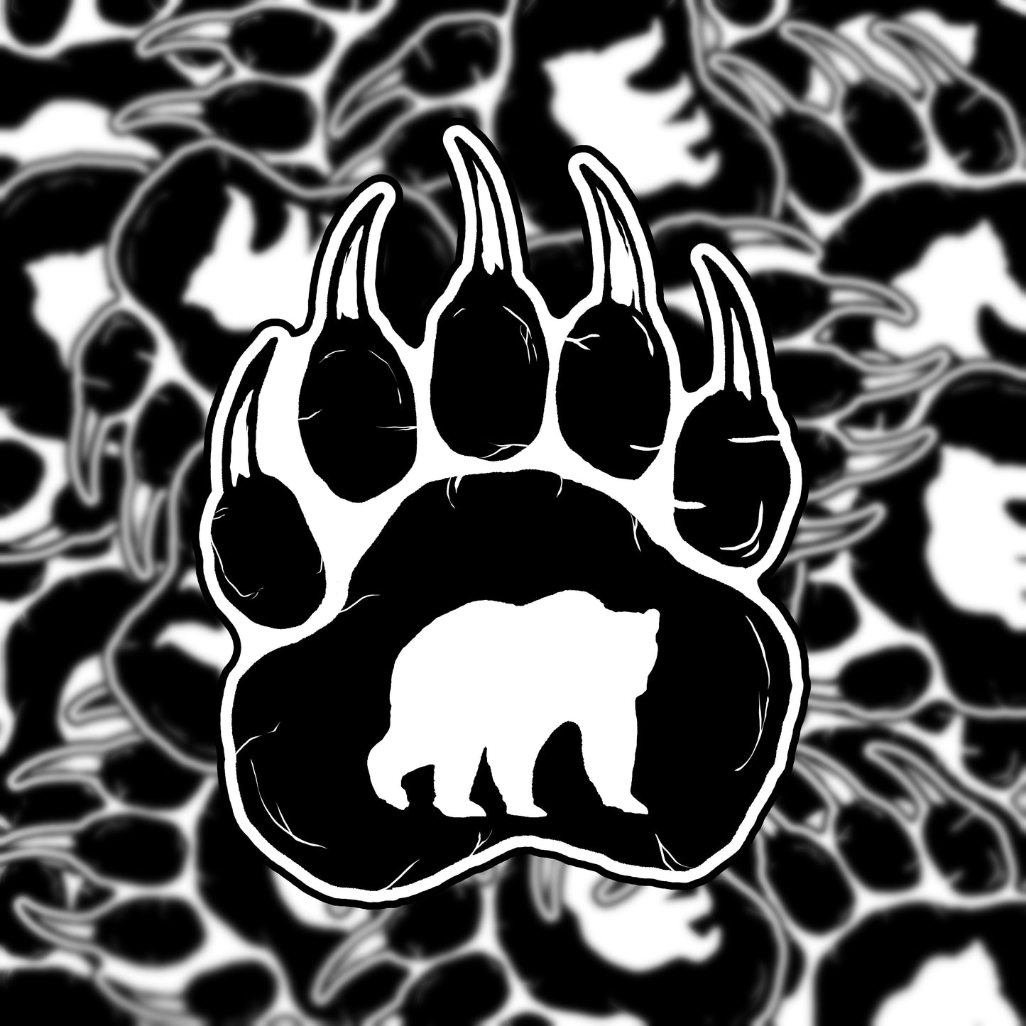 Bear claw Sticker