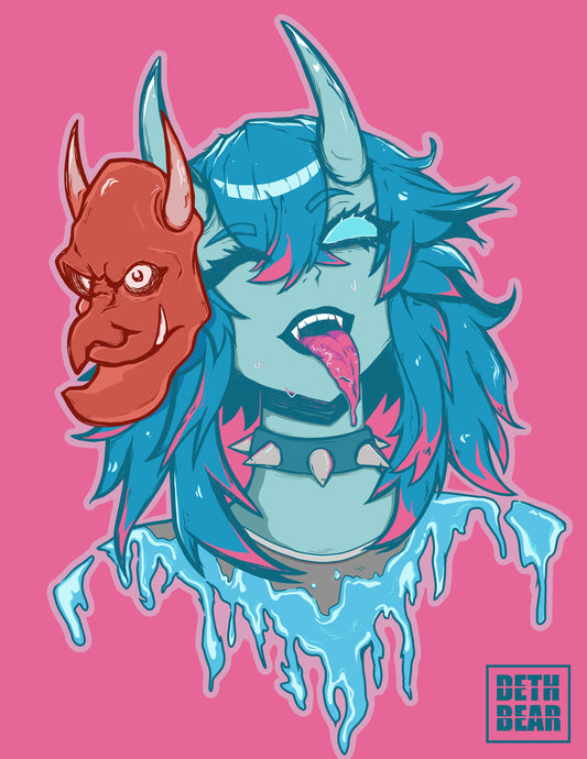 Blue Oni Print