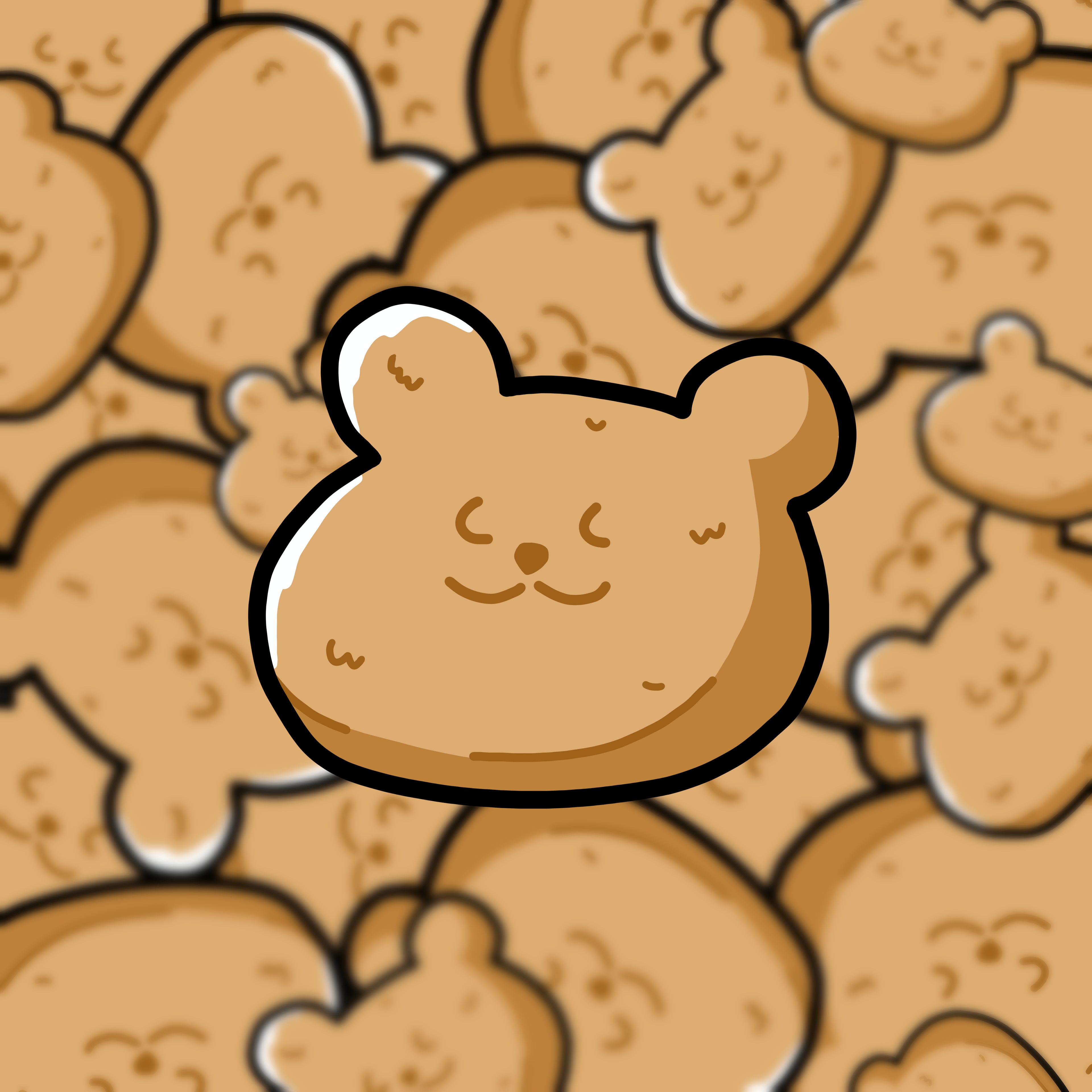 Bear Nugget Sticker