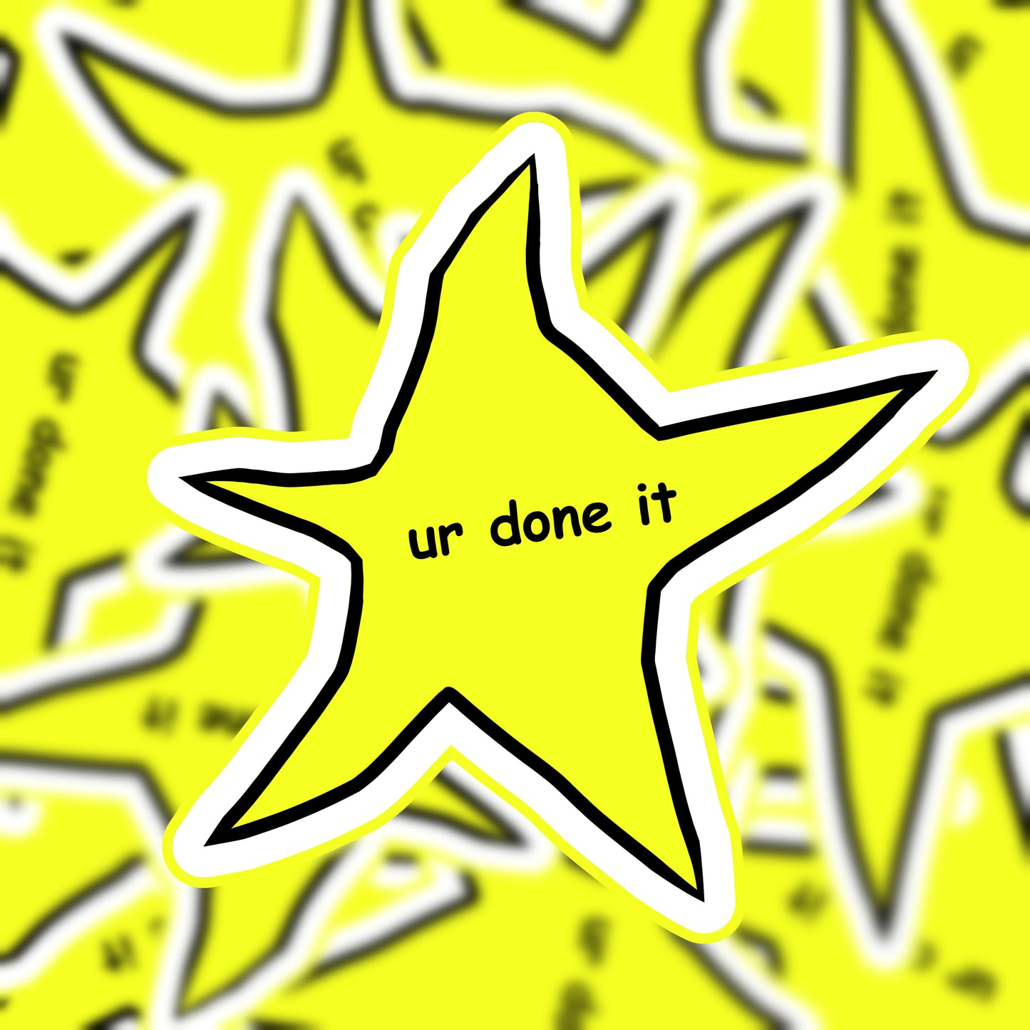 "ur done it" Sticker